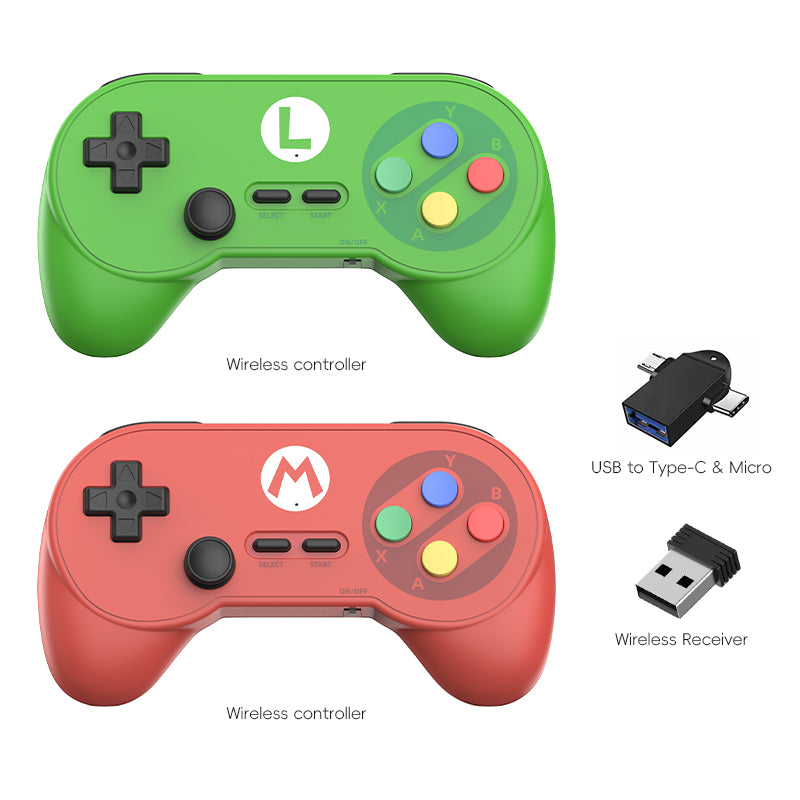 DATA FROG PC07 Wireless Retro Gamepad for PC & Android TV