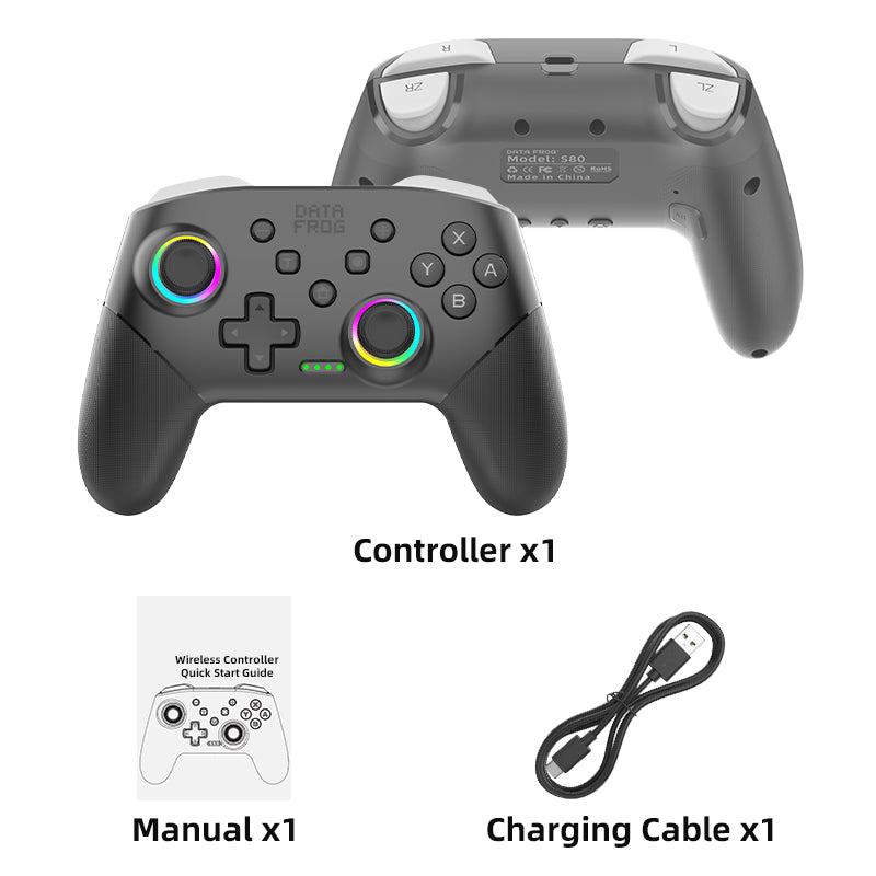 DATA FROG S80 Wireless Controller For Switch 2/Switch Lite/Switch Oled
