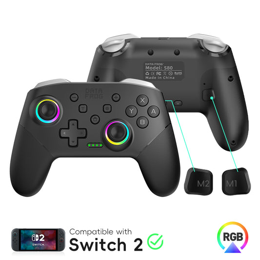 DATA FROG S80 Wireless Controller For Switch 2/Switch Lite/Switch Oled