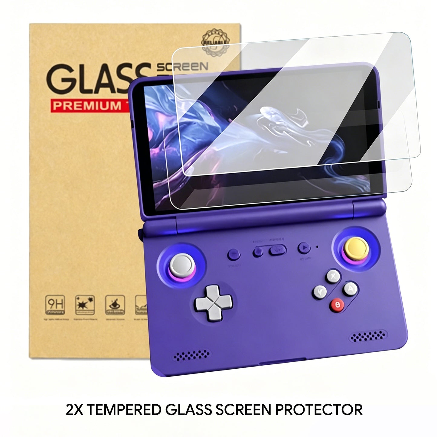 DATA FROG Retroid Pocket Flip 2 Carrying Case & Tempered Glass Screen Protector