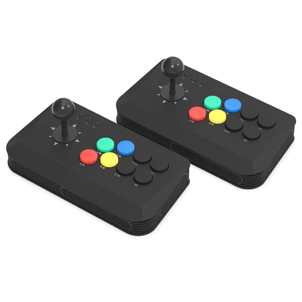 DATA FROG Y3A MAX arcade sticks on a white background