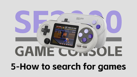 DATA FROG SF2000 - 5 - How to search for games