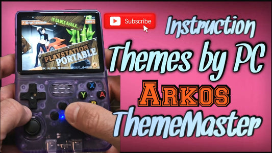 R36s new update arkos guide for themes I Thememaster and by PC Tutorial