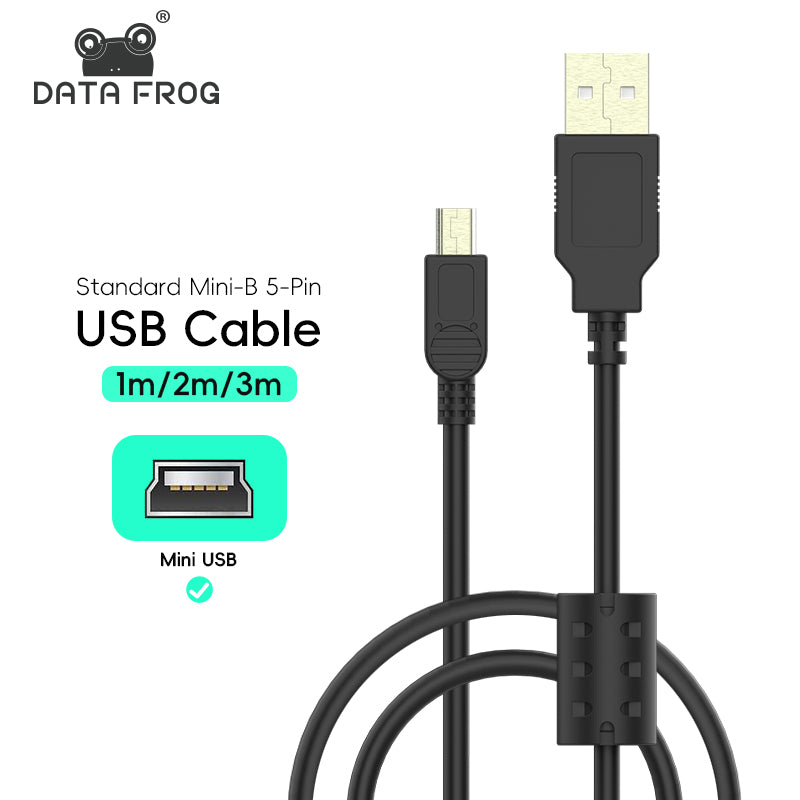 DATA FROG Mini USB Data Cable For PSP1000–3000/NDSi/PS3/Wii U Pro Controller/1st Gen Kindle