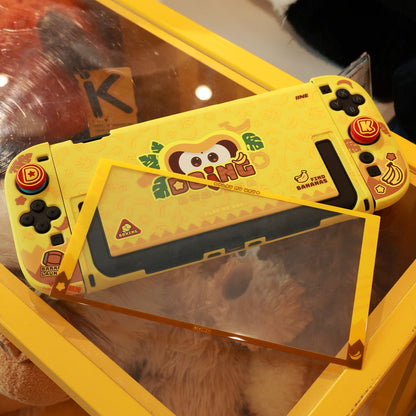 DATA FROG IINE Banana Hero Protective Case & Tempered Glass Film & Storage Bag & Game Card Case for Switch 2