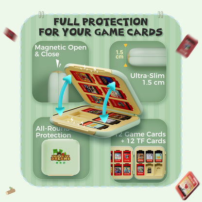 DATA FROG Island Dream Themed Accessories Series for Nintendo Switch2 – Cozy Protective Case, Carrying Case, Controller
