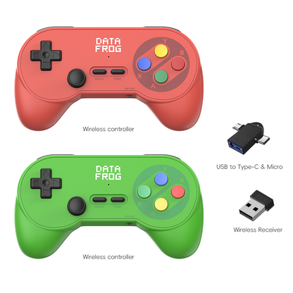DATA FROG PC07 Wireless Retro Gamepad for PC & Android TV