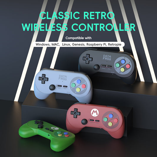 DATA FROG PC07 Wireless Retro Gamepad for PC & Android TV