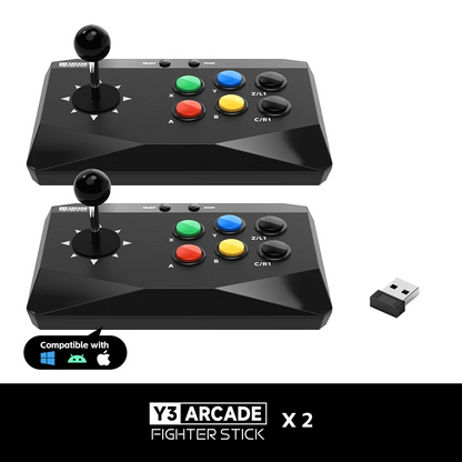 DATA FROG Y3 Arcade Retro Video Game Stick For Street Fighter Gaming