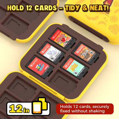 DATA FROG IINE Banana Hero Protective Case & Tempered Glass Film & Storage Bag & Game Card Case for Switch 2