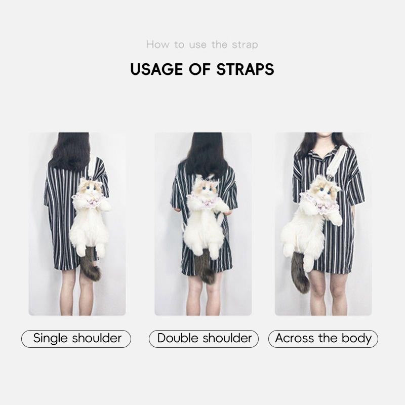 DATA FROG Cat Plush Backpack