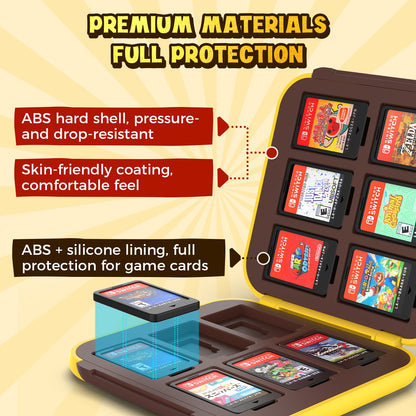 DATA FROG IINE Banana Hero Protective Case & Tempered Glass Film & Storage Bag & Game Card Case for Switch 2