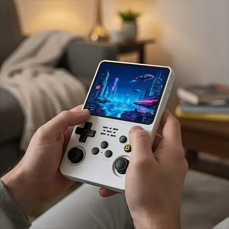 DATA FROG® Original R36S Handheld Game Console - [2026 Upgraded] with Magnetic Charging Dock Bundle