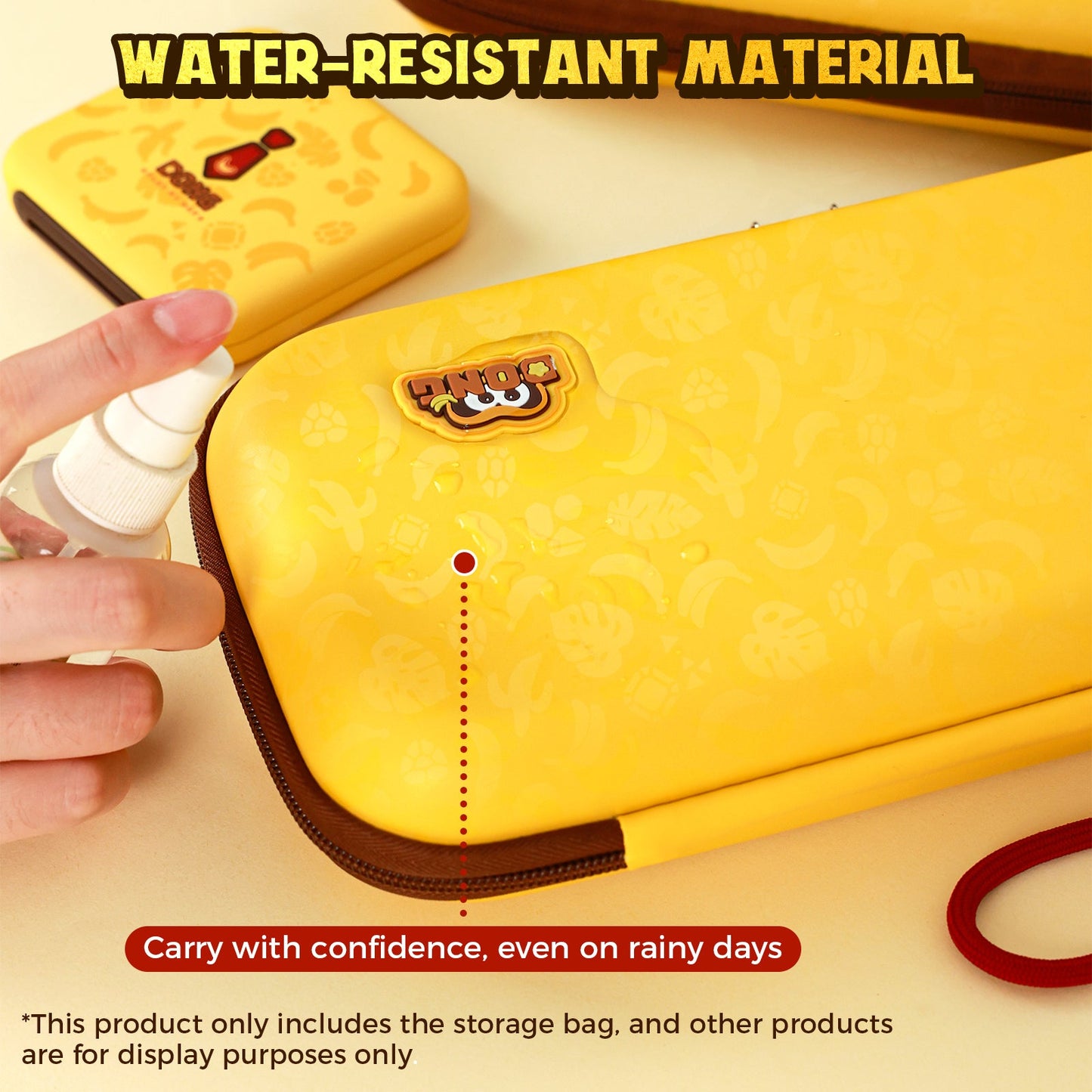 DATA FROG IINE Banana Hero Protective Case & Tempered Glass Film & Storage Bag & Game Card Case for Switch 2