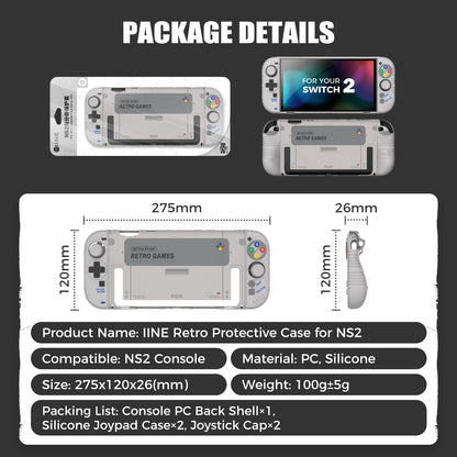 DATA FROG IINE Retro Protective Case for Nintendo Switch 2