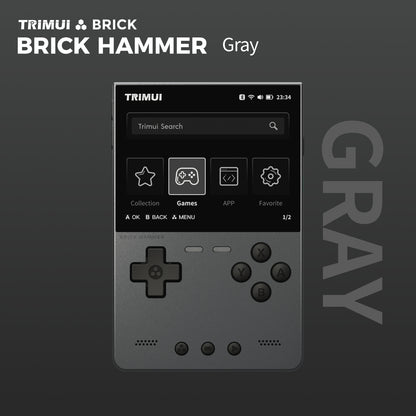 DATA FROG TRIMUI BRICK Metal Edition Handheld Game Console