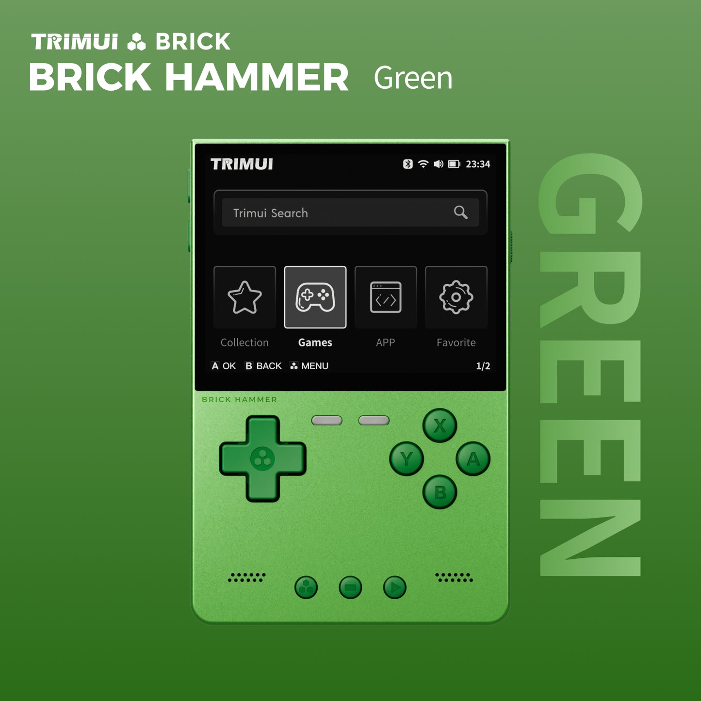 DATA FROG TRIMUI BRICK Metal Edition Handheld Game Console