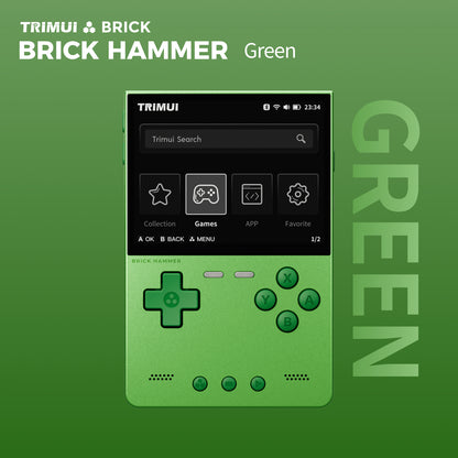 DATA FROG TRIMUI BRICK Metal Edition Handheld Game Console