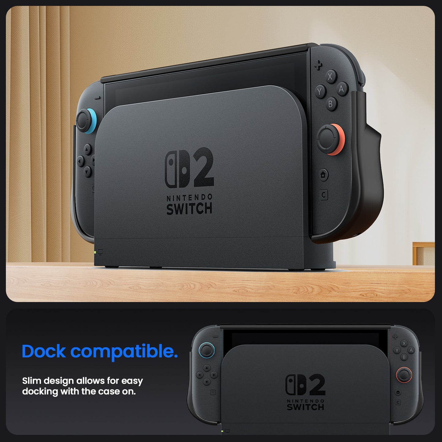 DATA FROG All-in-One Grip Case for Nintendo Switch 2