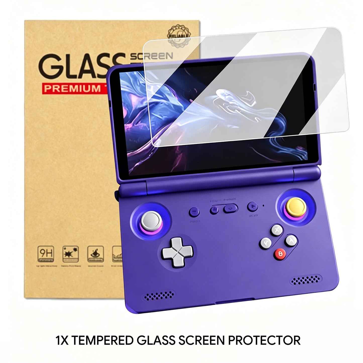 DATA FROG Retroid Pocket Flip 2 Carrying Case & Tempered Glass Screen Protector