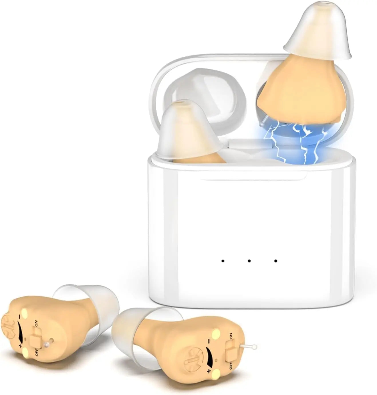 DATA FROG H19 Rechargeable Hearing Aid – Mini Wireless Invisible Earphone for Elderly