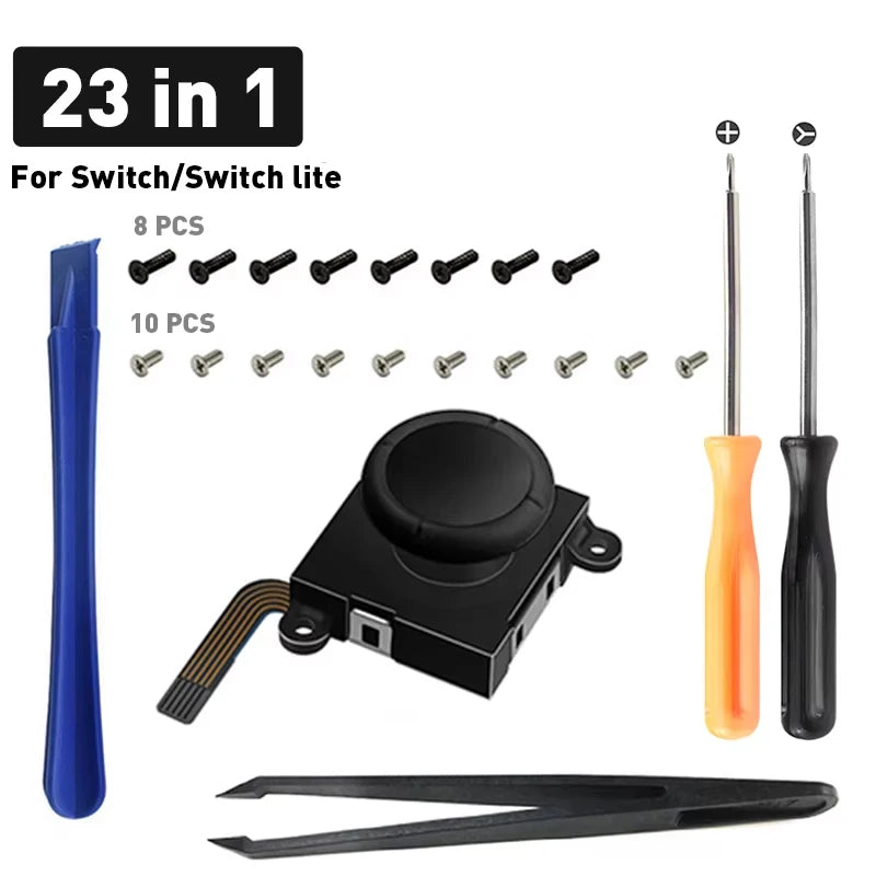 DATA FROG 3D Analog Thumb Stick Replacement Joycon Spare Kit For Nintendo Switch LITE OLED Controller Repair Tool Accessories