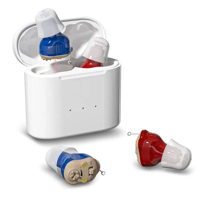 DATA FROG H19 Rechargeable Hearing Aid – Mini Wireless Invisible Earphone for Elderly