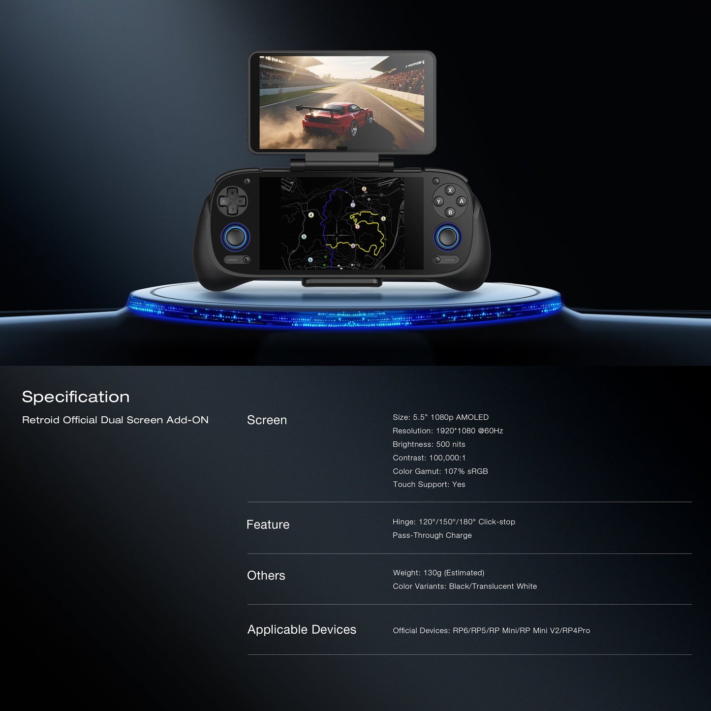 DATA FROG Retroid Dual Screen Add-on
