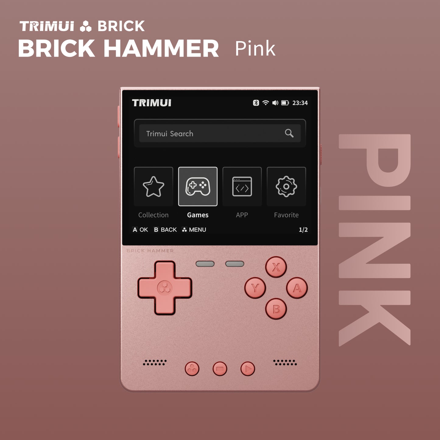 DATA FROG TRIMUI BRICK Metal Edition Handheld Game Console