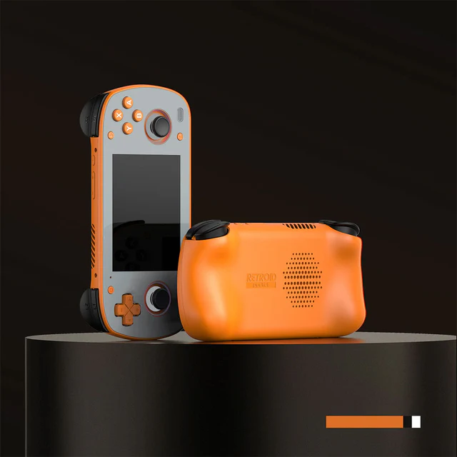 Retroid pocket mini グレーオレンジ 美品 Android13 DATA FROG Retroid Pocket MINI