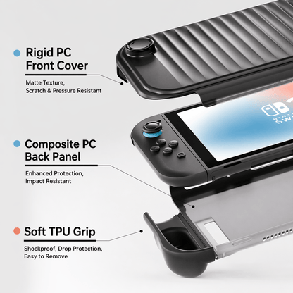 DATA FROG All-in-One Grip Case for Nintendo Switch 2