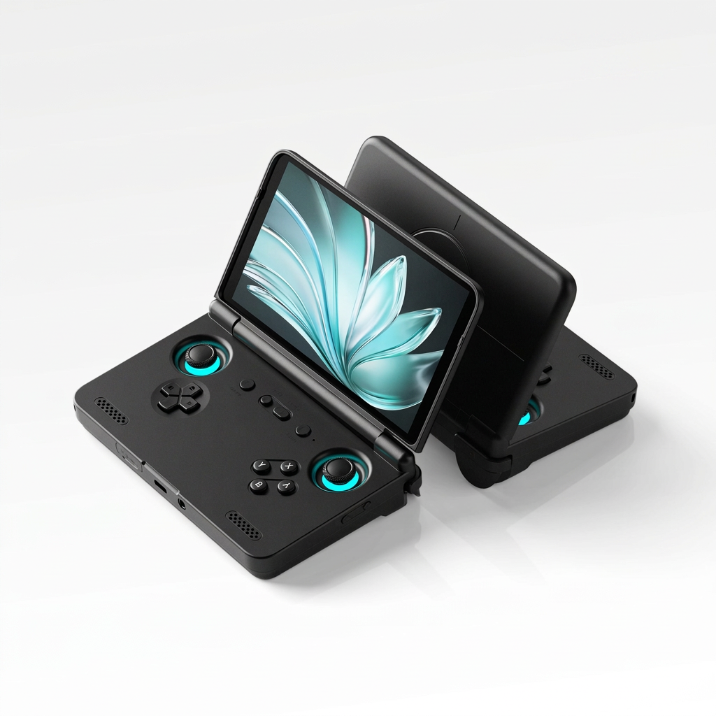 Retroid Pocket Flip 2 black handheld game console