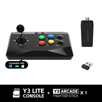 DATA FROG Y3 Arcade Retro Video Game Stick For Street Fighter Gaming