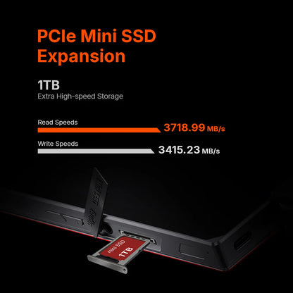 DATA FROG OneXPlayer X1 Air - Portable 3-in-1 Gaming & Creator PC with Expandable Mini SSD Slot