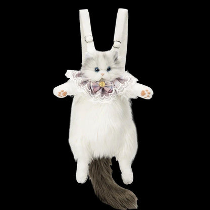 DATA FROG Cat Plush Backpack