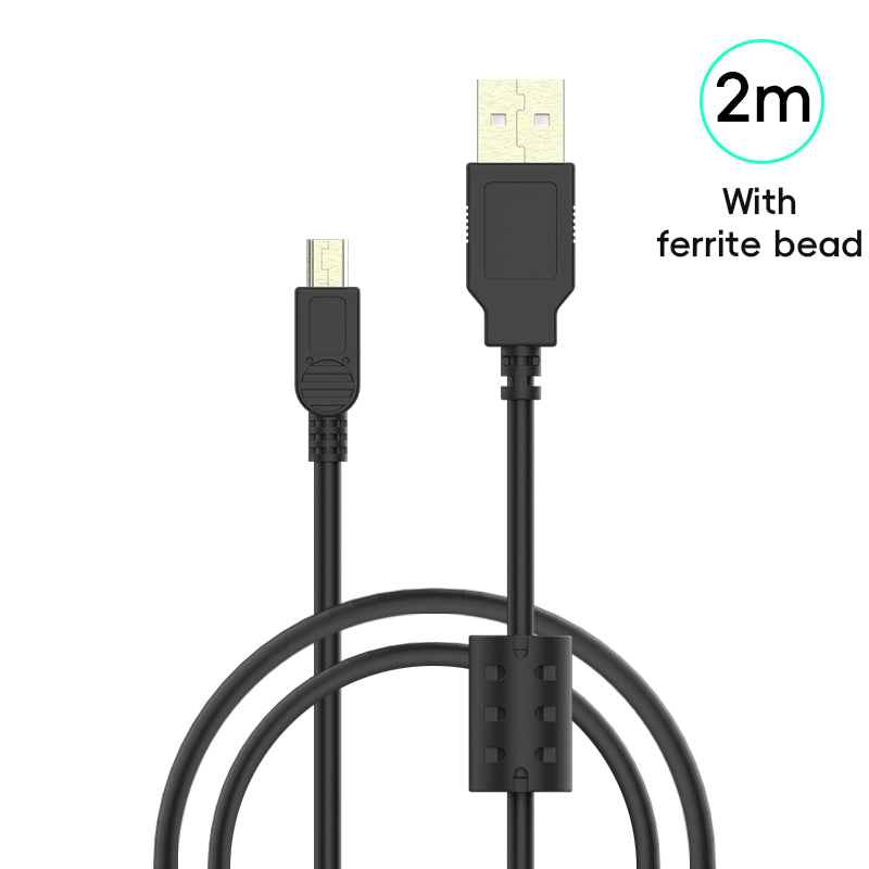 DATA FROG Mini USB Data Cable For PSP1000–3000/NDSi/PS3/Wii U Pro Controller/1st Gen Kindle