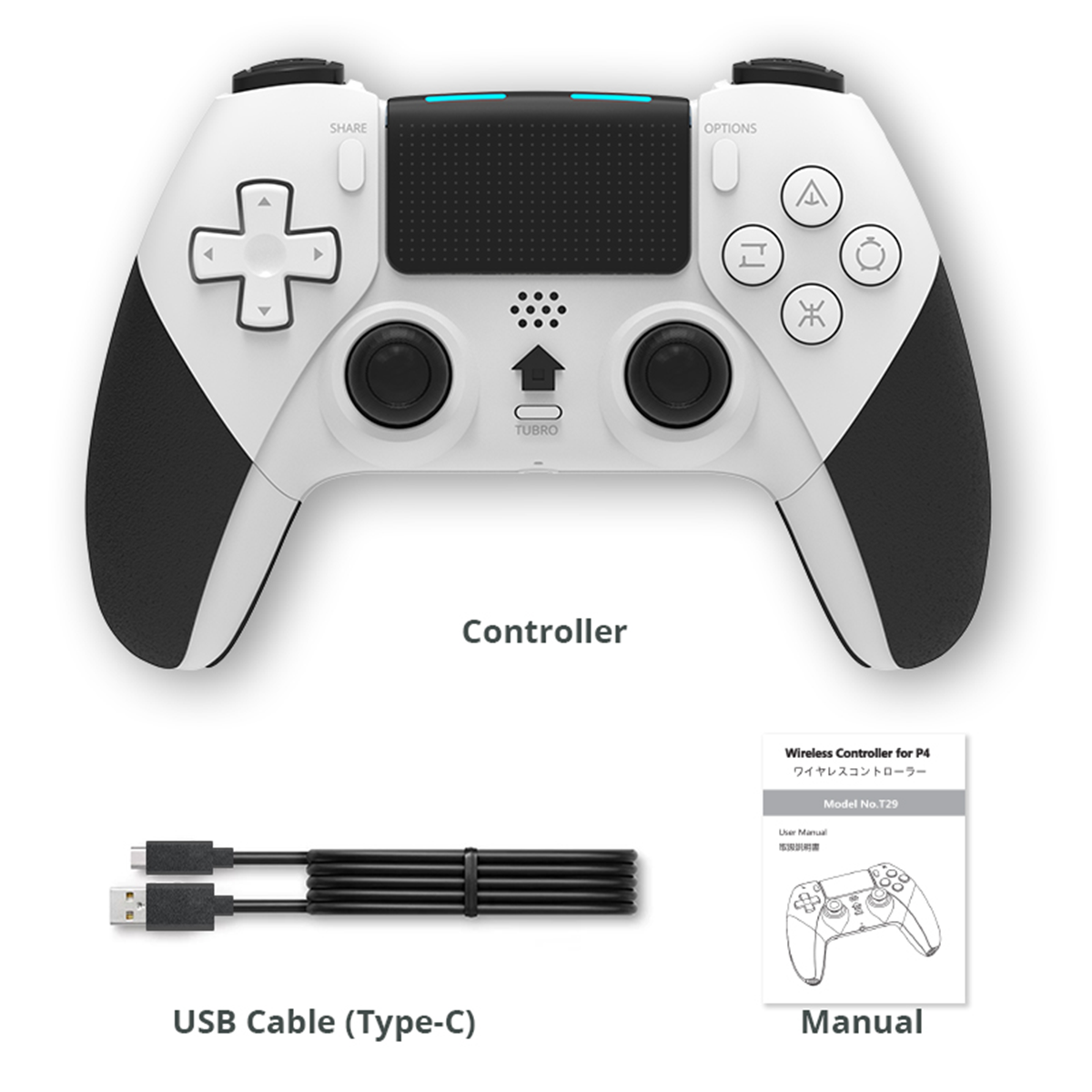 Video Controller Frog DATA FROG T29 Wireless Controller For PS4