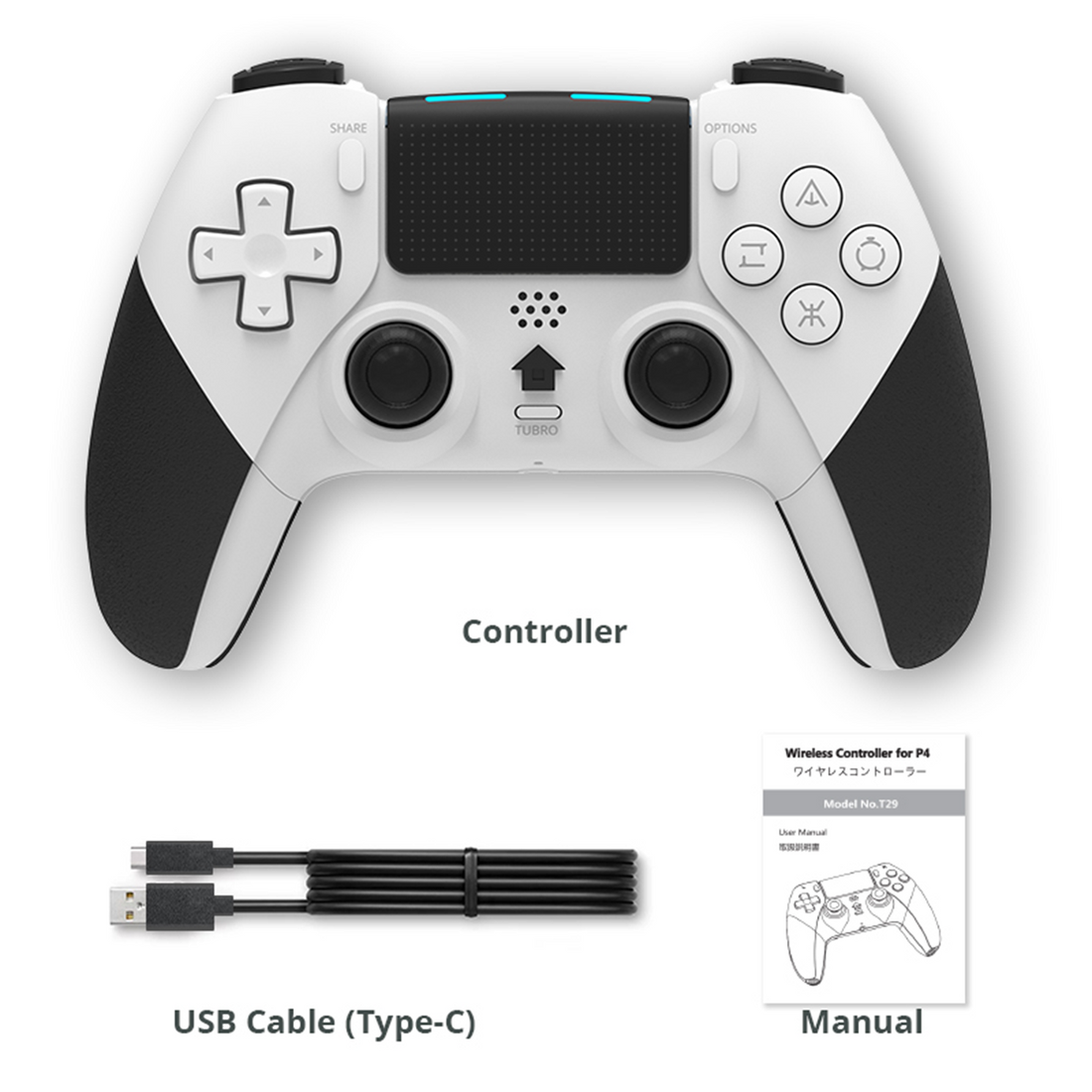 Turas Controller Data DATA FROG T29 Wireless Controller For PS4