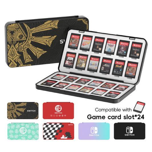 Estuche para tarjetas de juego 24 en 1 para Nintendo Switch/Lite/Oled 